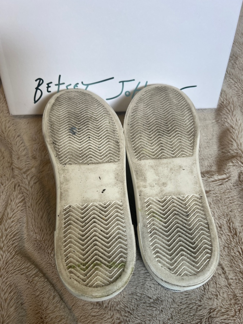 Betsey Johnson Sidny Blue Floral Sequin Sneakers - Sz 7.5 - Picture 10 of 12
